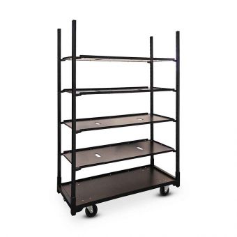 Chariot danois noir présentation meubles fleurs et plantes