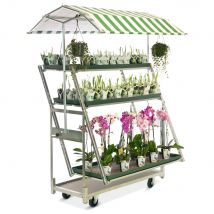mobilier de pr&eacute;sentation pour fleurs et plantes