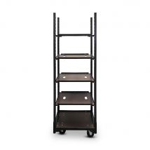 Chariot de vente mobile noir pour la présentation