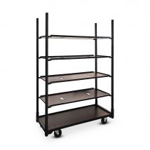 Chariot danois noir présentation meubles fleurs et plantes